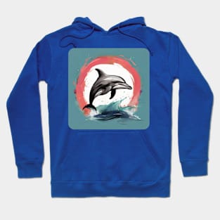 Dolphin Lover Gift,, Animal design, Dolphin Gift Hoodie